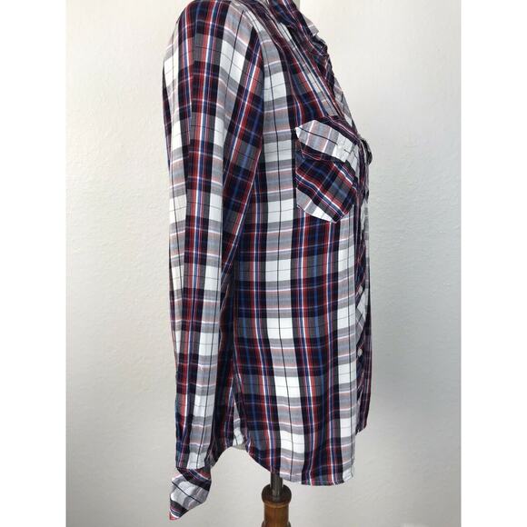 Rails Multicolor Plaid Button Down Top - Picture 9 of 12